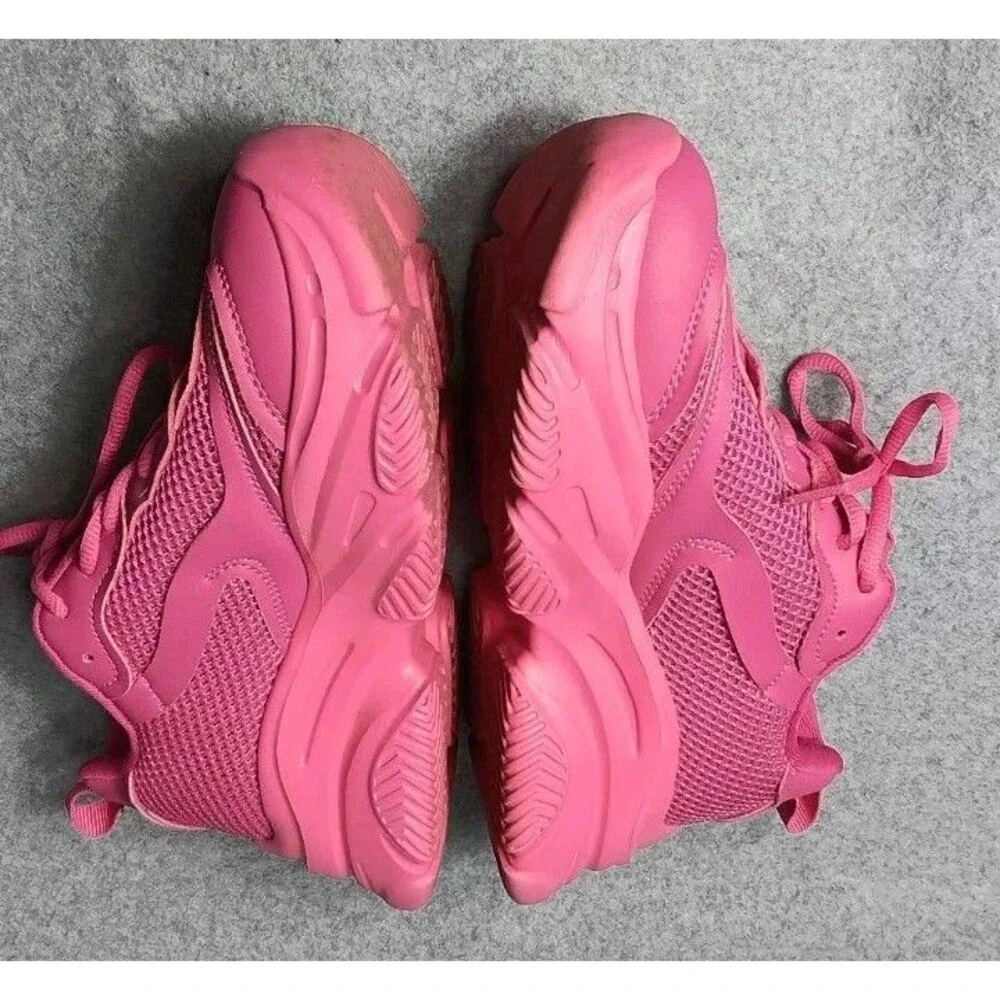 Dream Paris Jaxon Platform Chunky Fashion Sneakers Womens 7 Hot Pink Barbiecore